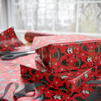 Day of the Dead Chili Pepper Skulls Wrapping Paper | Holiday Gift Wrapping Paper Roll