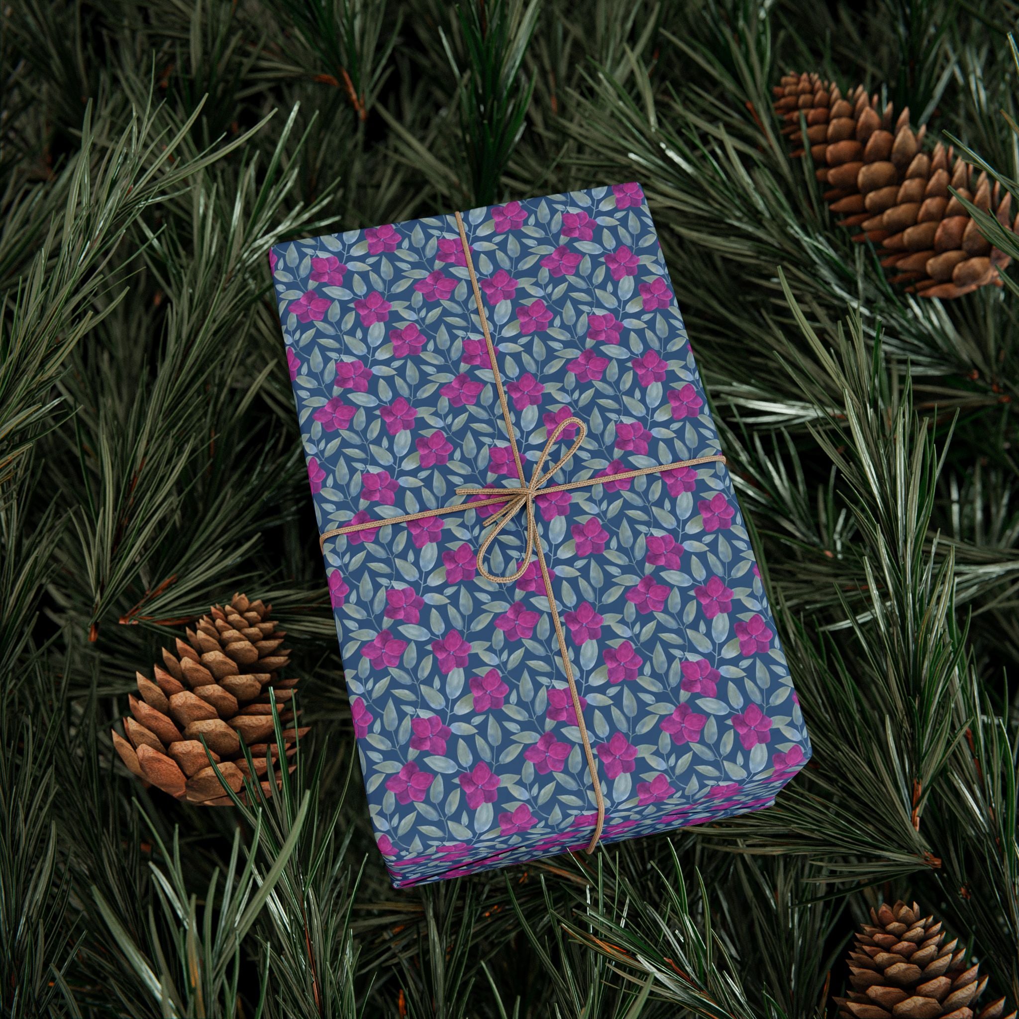 Floral Design 021 Wrapping Paper - Holiday Gift Wrapping Paper Roll