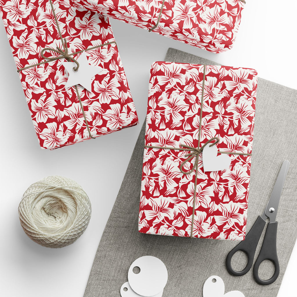 Floral Design 007 Wrapping Paper - Holiday Gift Wrapping Paper Roll