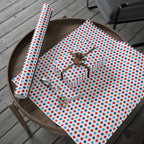 4th of July Liberty Polka Dots Wrapping Paper | Holiday Gift Wrapping Paper Roll