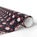Day of the Dead Festive Skulls Wrapping Paper | Holiday Gift Wrapping Paper Roll