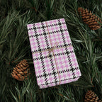 Houndstooth Wrapping Paper Design Pink 005 - Holiday Gift Wrapping Paper Roll