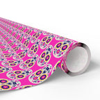 Day of the Dead Pink Sugar Skulls Wrapping Paper | Holiday Gift Wrapping Paper Roll
