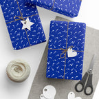 NSFW Late Night Swimmers on Blue Wrapping Paper - Holiday Gift Wrapping Paper Roll
