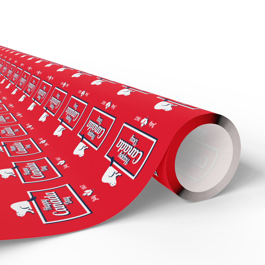 Canada Day Beaver Nostalgia Wrapping Paper - Holiday Gift Wrapping Paper Roll