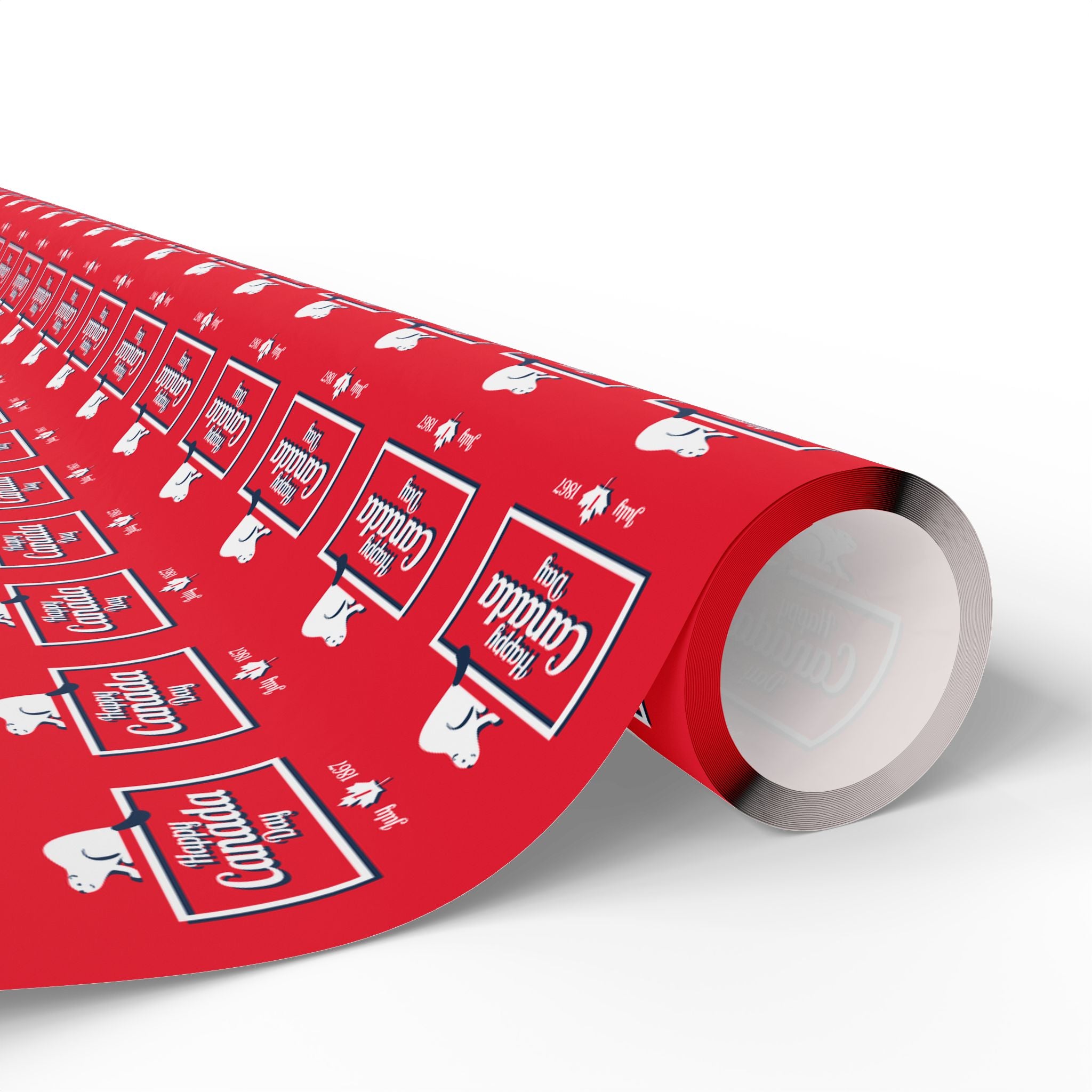 Canada Day Beaver Nostalgia Wrapping Paper - Holiday Gift Wrapping Paper Roll
