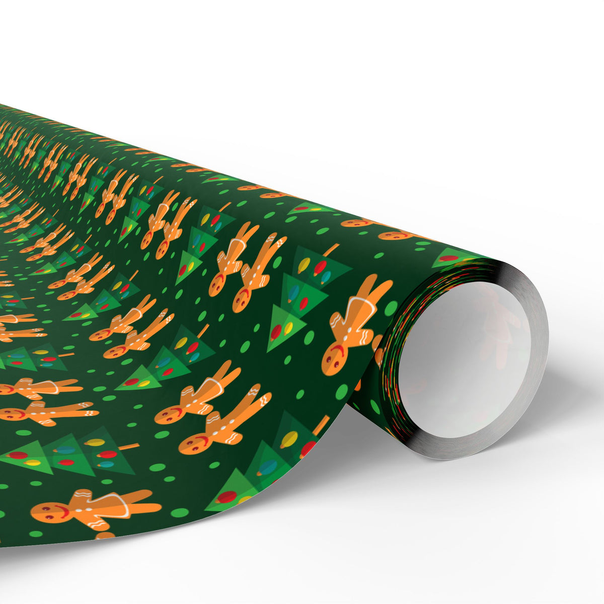 Christmas Gingerbread Holding Hands Wrapping Paper | Holiday Gift Wrapping Paper Roll