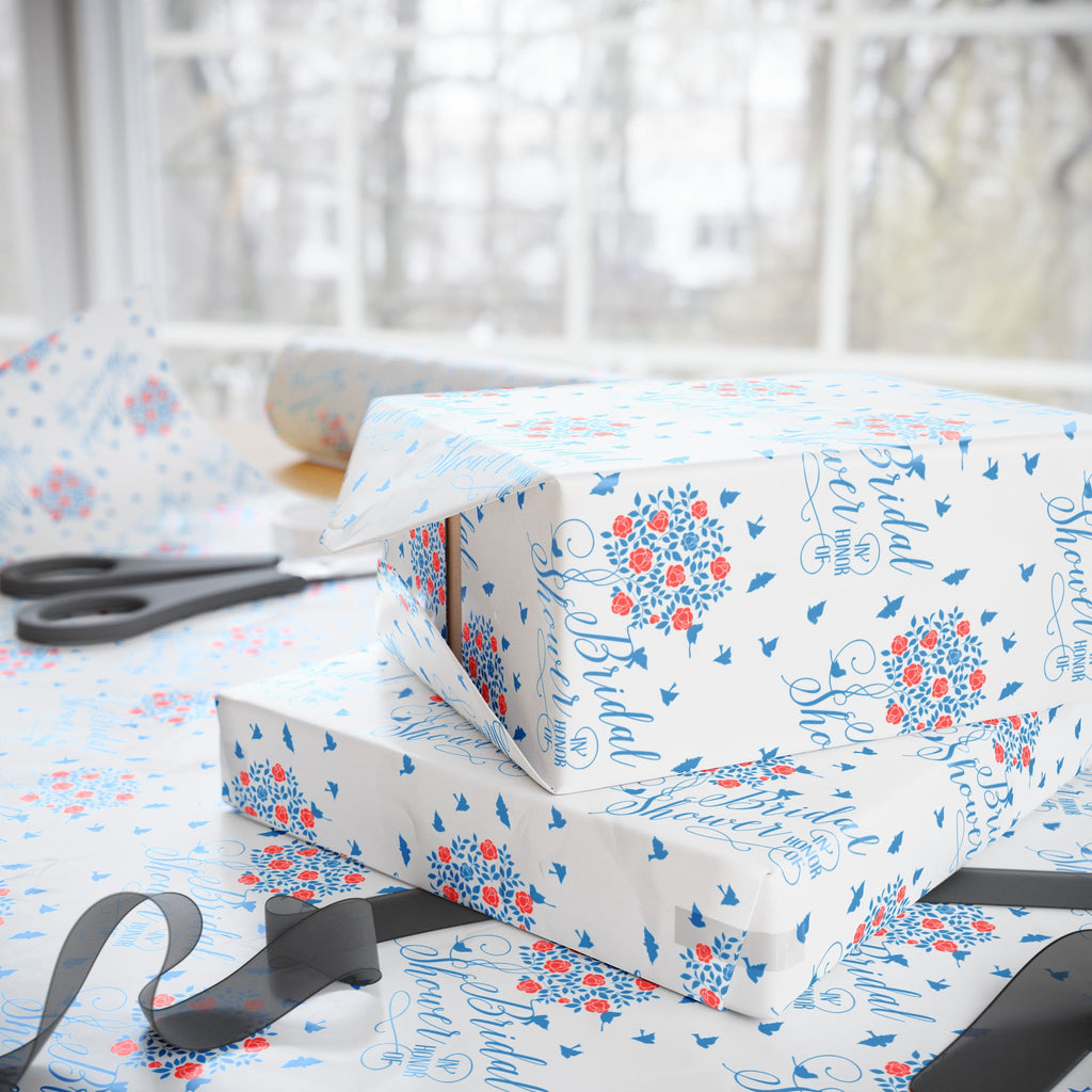 Bridal Shower Wrapping Paper Design 009 - Holiday Gift Wrapping Paper Roll