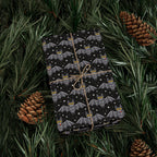 Halloween Whimsical Backs Wrapping Paper | Holiday Gift Wrapping Paper Roll