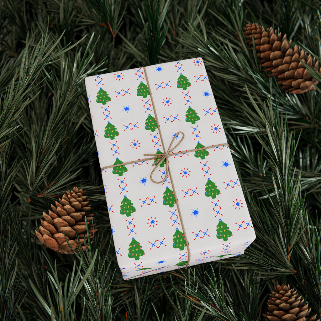 Christmas Tree Glory Wrapping Paper | Holiday Gift Wrapping Paper Roll