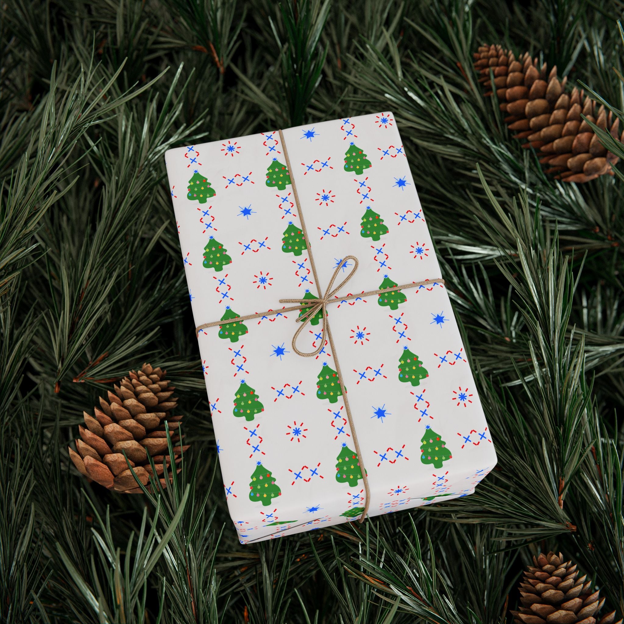 Christmas Tree Glory Wrapping Paper | Holiday Gift Wrapping Paper Roll