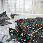 Christmas Snowman Doodles Wrapping Paper | Holiday Gift Wrapping Paper Roll
