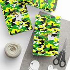 Oregon Ducks Inspired Camoflauge Wrapping Paper - Holiday Gift Wrapping Paper Roll