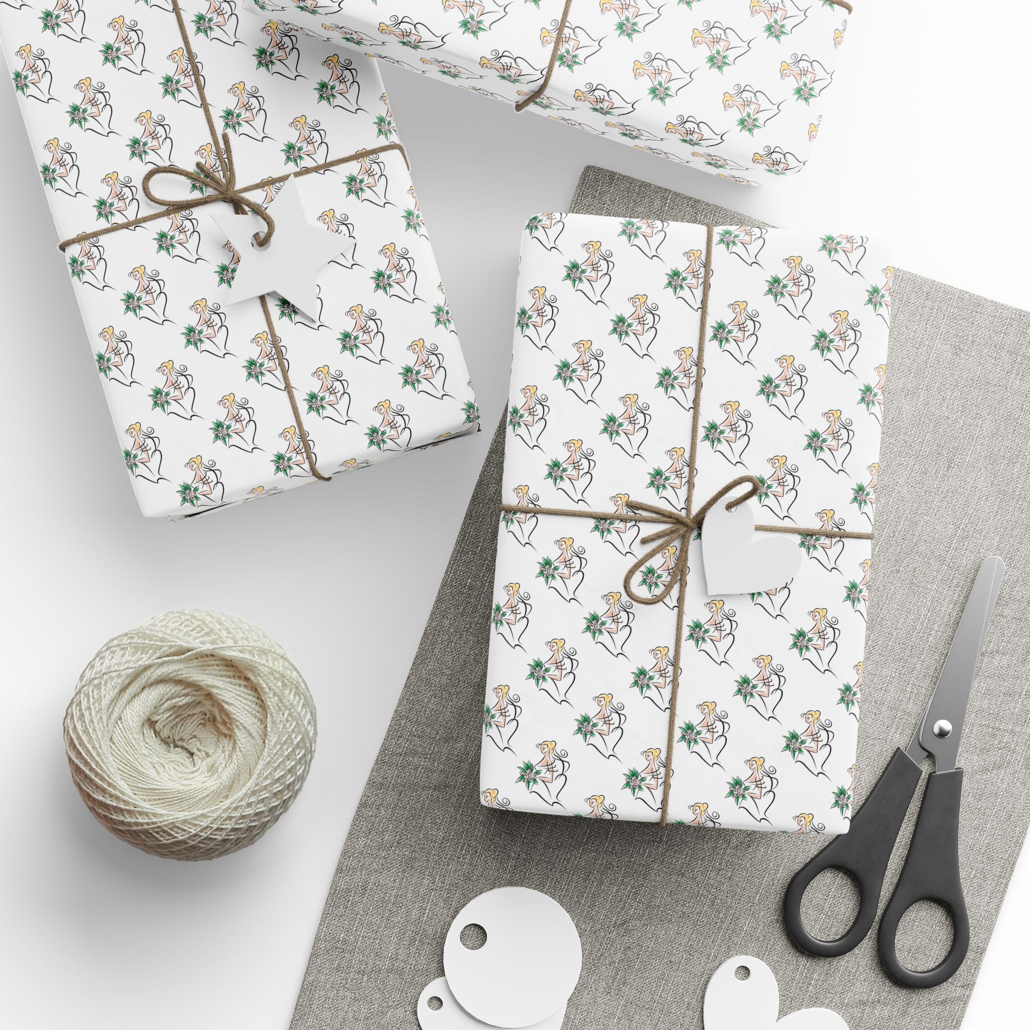 Bridal Shower Wrapping Paper Design 004 - Holiday Gift Wrapping Paper Roll