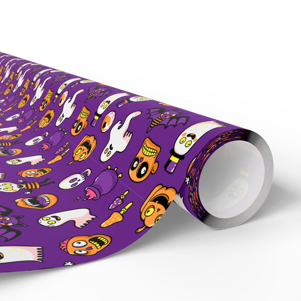 Halloween Scary Comic Wrapping Paper | Holiday Gift Wrapping Paper