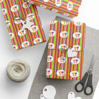 Thank You 70s Wallpaper Wrapping Paper Design | Holiday Gift Wrapping Paper Roll