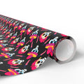 Day of the Dead Pink Chilis Wrapping Paper | Holiday Gift Wrapping Paper Roll
