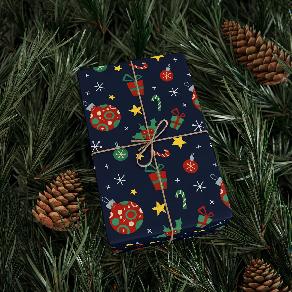 Christmas Artistic Holiday Wrapping Paper | Holiday Gift Wrapping Paper