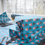 Day of the Dead Flying Birds Wrapping Paper | Holiday Gift Wrapping Paper Roll