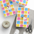 Thank You Colorful Post It Notes  Wrapping Paper Design | Holiday Gift Wrapping Paper Roll