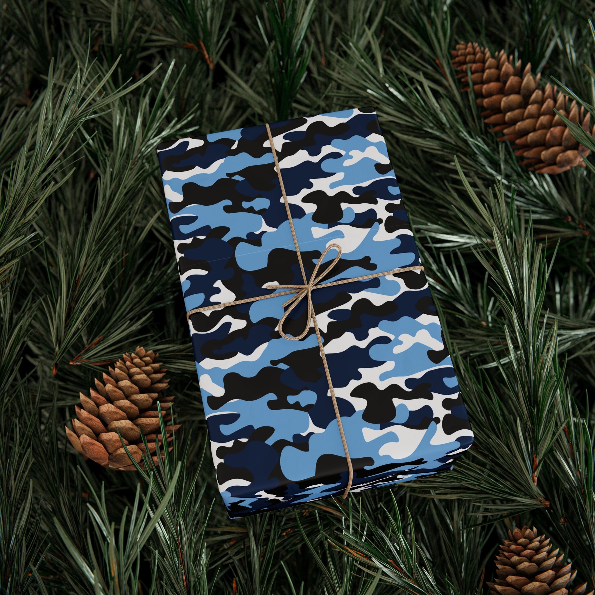 North Carolina Tarheels Camoflauge Wrapping Paper - Holiday Gift Wrapping Paper Roll