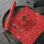Christmas Reindeer Red Wrapping Paper | Holiday Gift Wrapping Paper Roll