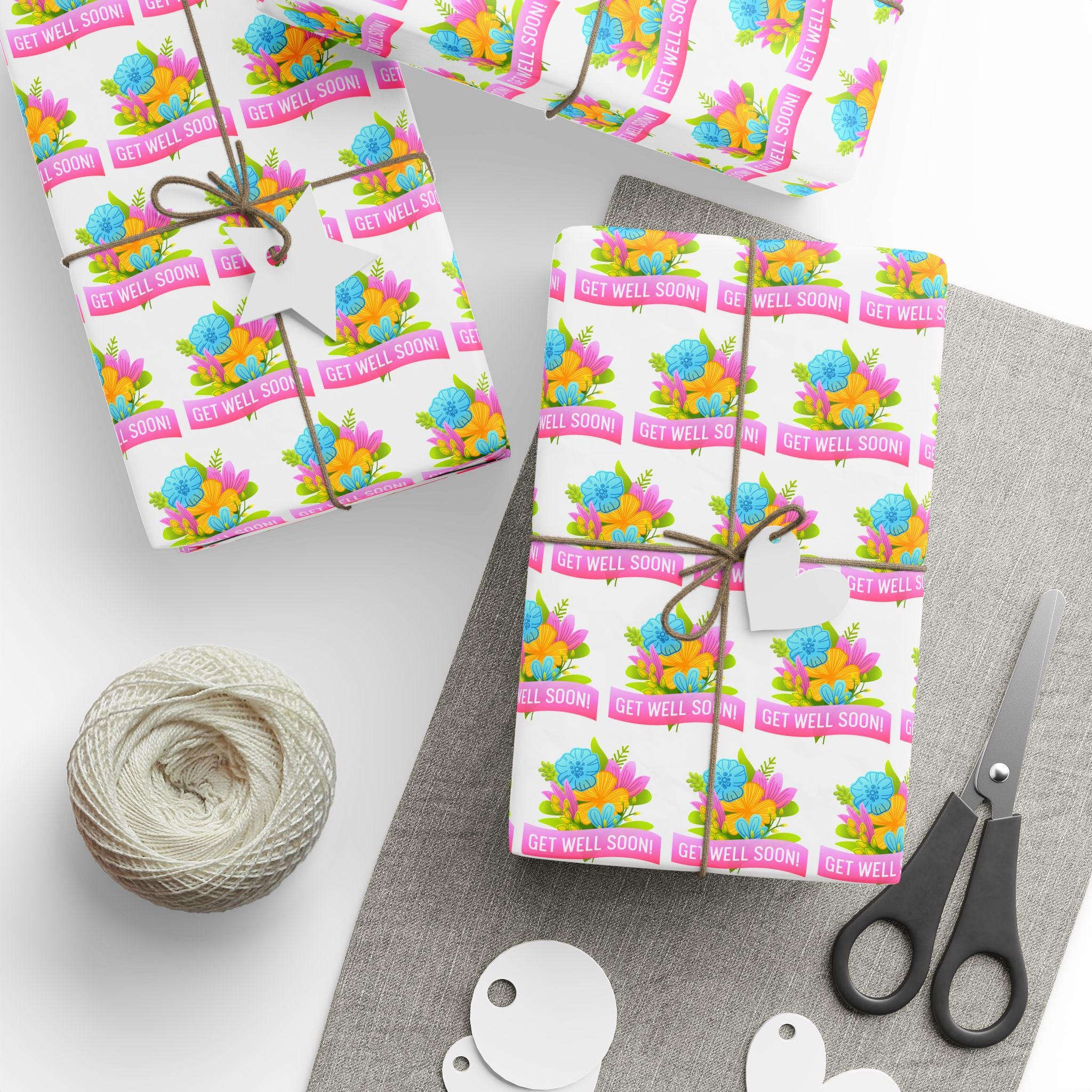 Get Well Soon Wrapping Paper Design 009 | Holiday Gift Wrapping Paper Roll
