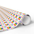 Pride Love Hearts Wrapping Paper Design | Holiday Gift Wrapping Paper Roll