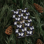 Halloween Haunted Ghost House Wrapping Paper | Holiday Gift Wrapping Paper Roll
