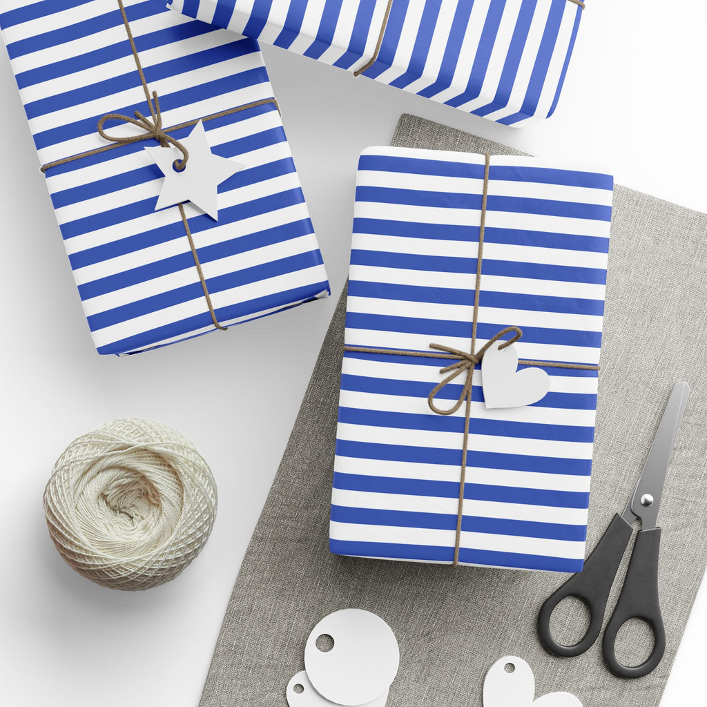 Stripe Design 002 Wrapping Paper - Holiday Gift Wrapping Paper Roll