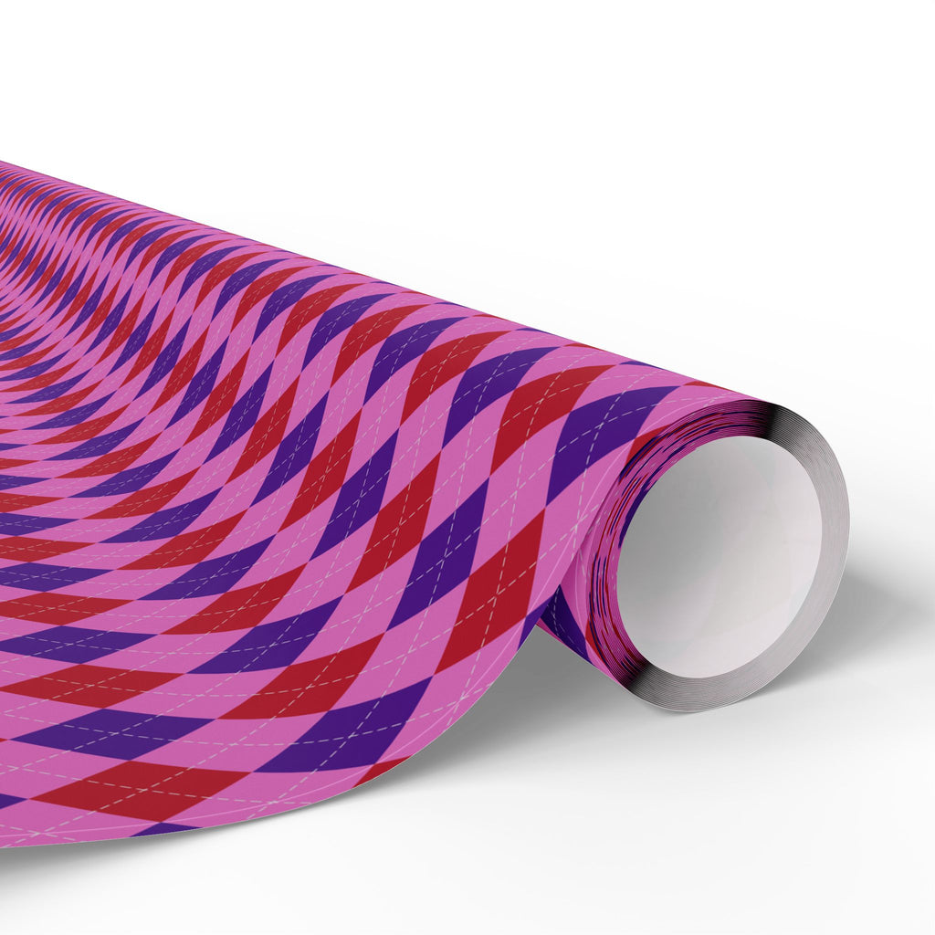 Argyle Design 022 Wrapping Paper - Holiday Gift Wrapping Paper Roll