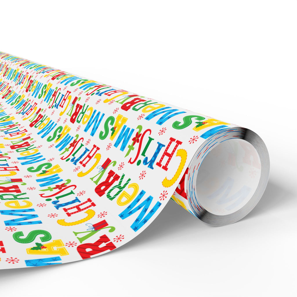 Christmas Merry Christmas Wrapping Paper | Holiday Gift Wrapping Paper Roll