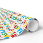 Christmas Merry Christmas Wrapping Paper | Holiday Gift Wrapping Paper Roll