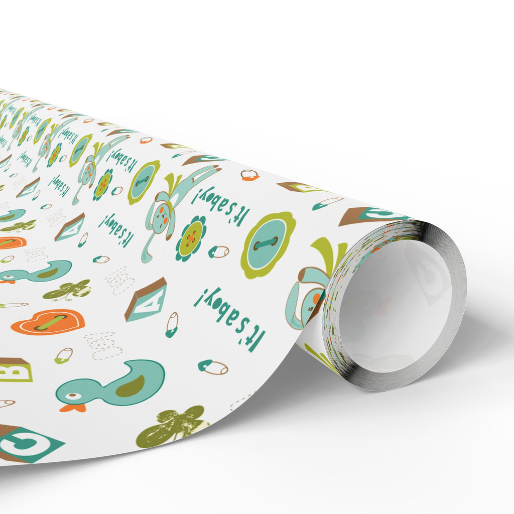 Baby Shower Wrapping Paper Design 006 - Holiday Gift Wrapping Paper Roll