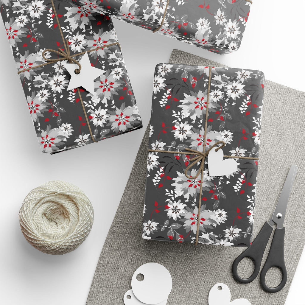 Floral Design 006 Wrapping Paper - Holiday Gift Wrapping Paper Roll