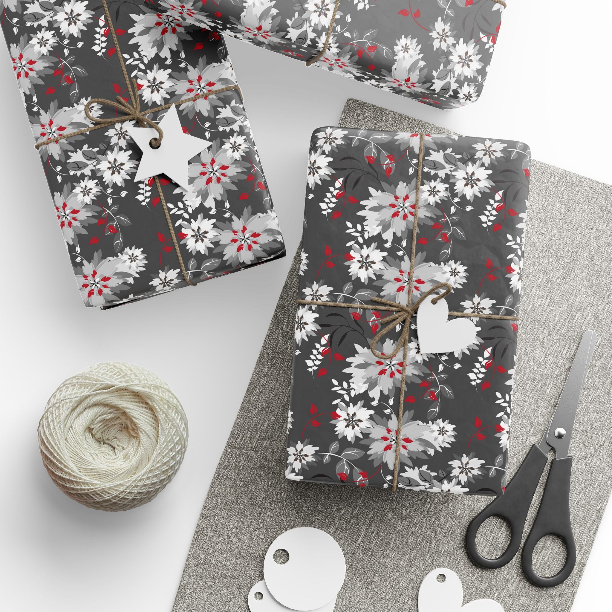 Floral Design 006 Wrapping Paper - Holiday Gift Wrapping Paper Roll