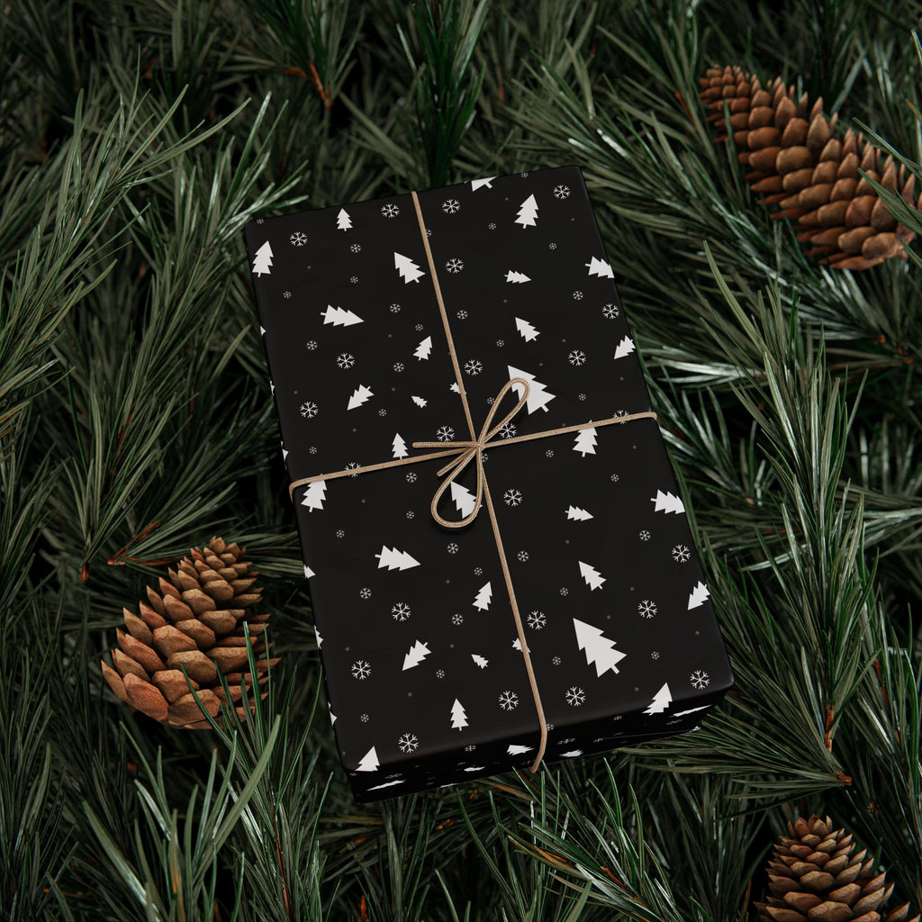 Christmas Blackout Wrapping Paper | Holiday Gift Wrapping Paper Roll