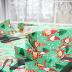 Christmas Seafoam Gnomes Wrapping Paper | Holiday Gift Wrapping Paper Roll