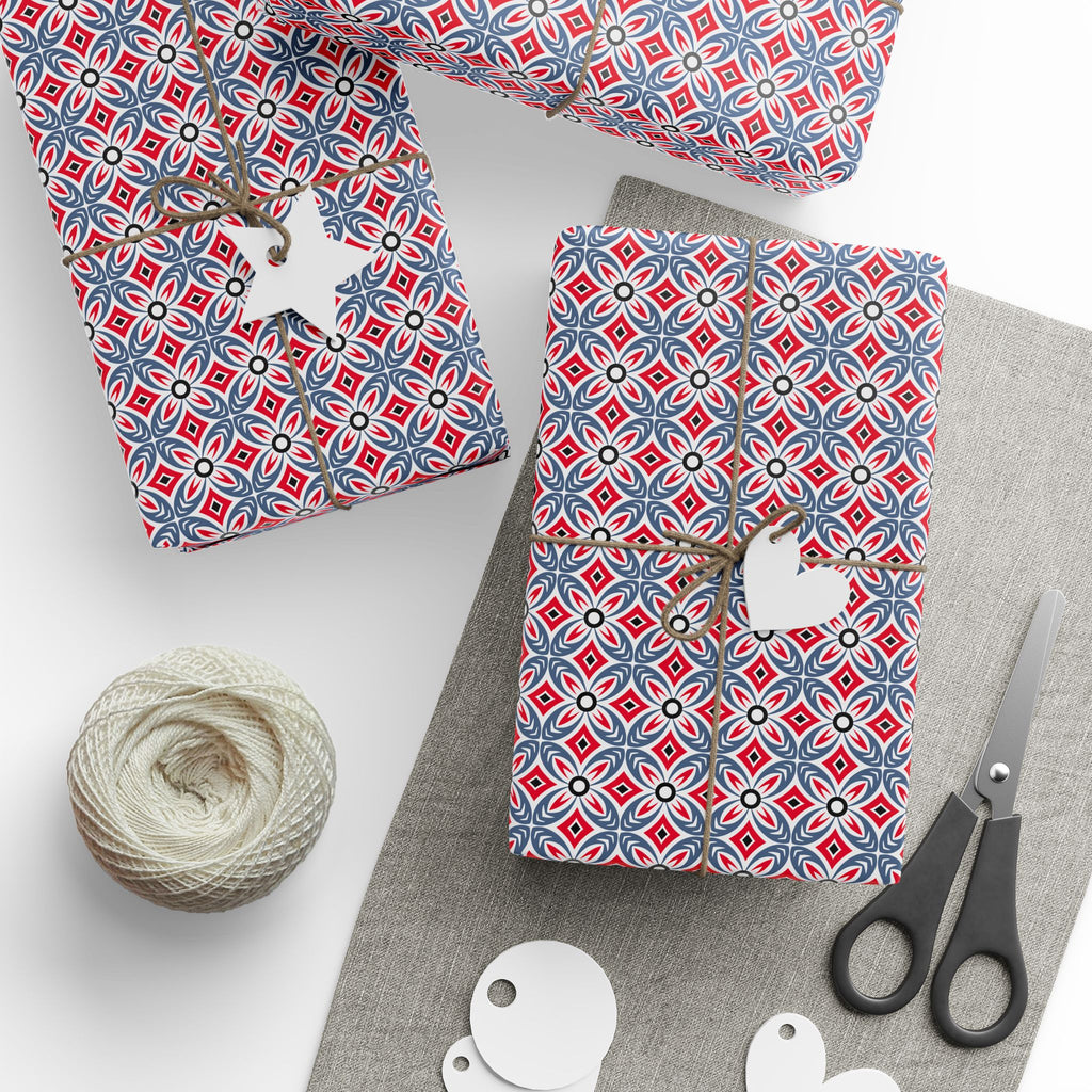 Geometric Design 003 Wrapping Paper - Holiday Gift Wrapping Paper Roll