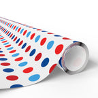 4th of July Liberty Polka Dots Wrapping Paper | Holiday Gift Wrapping Paper Roll