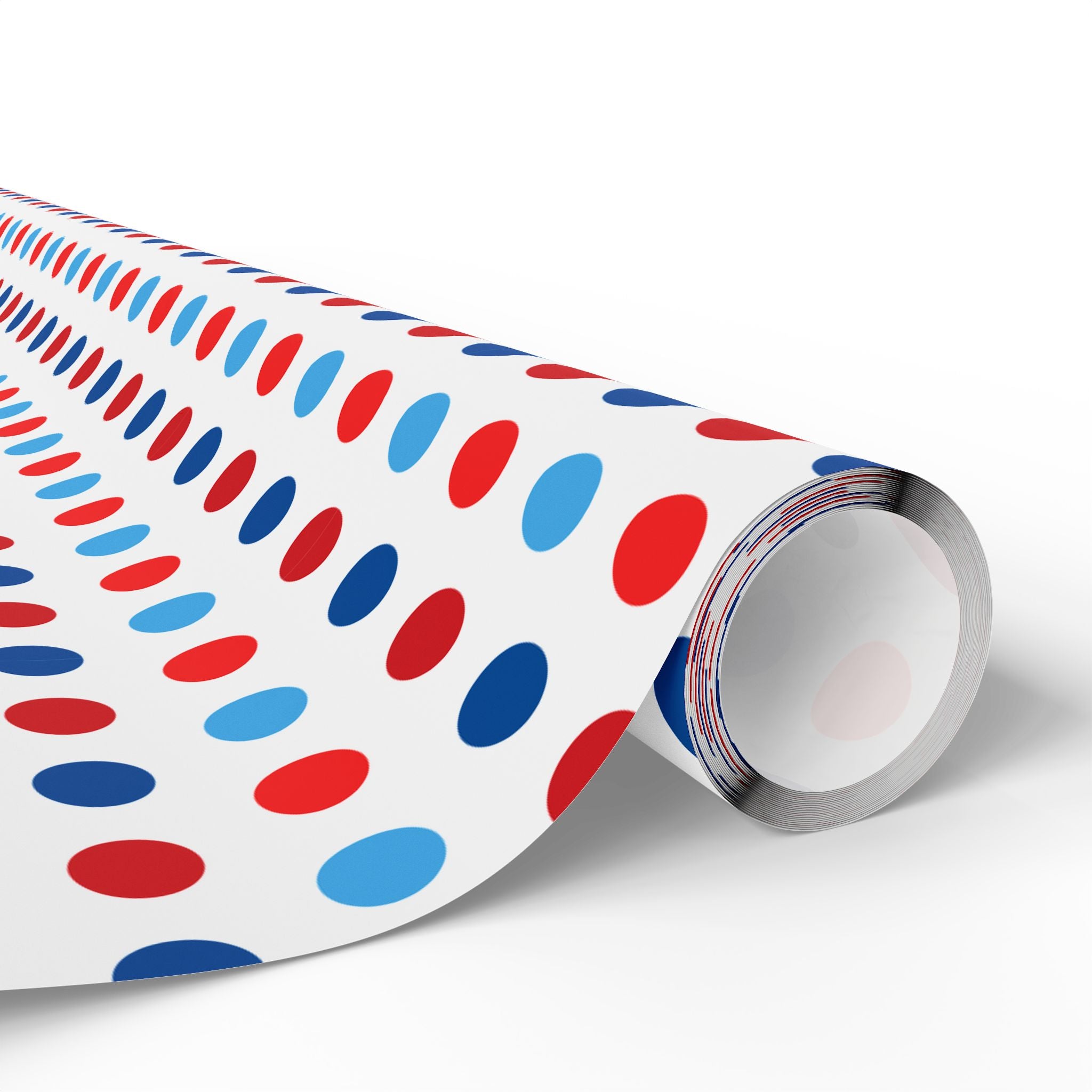 4th of July Liberty Polka Dots Wrapping Paper | Holiday Gift Wrapping Paper Roll