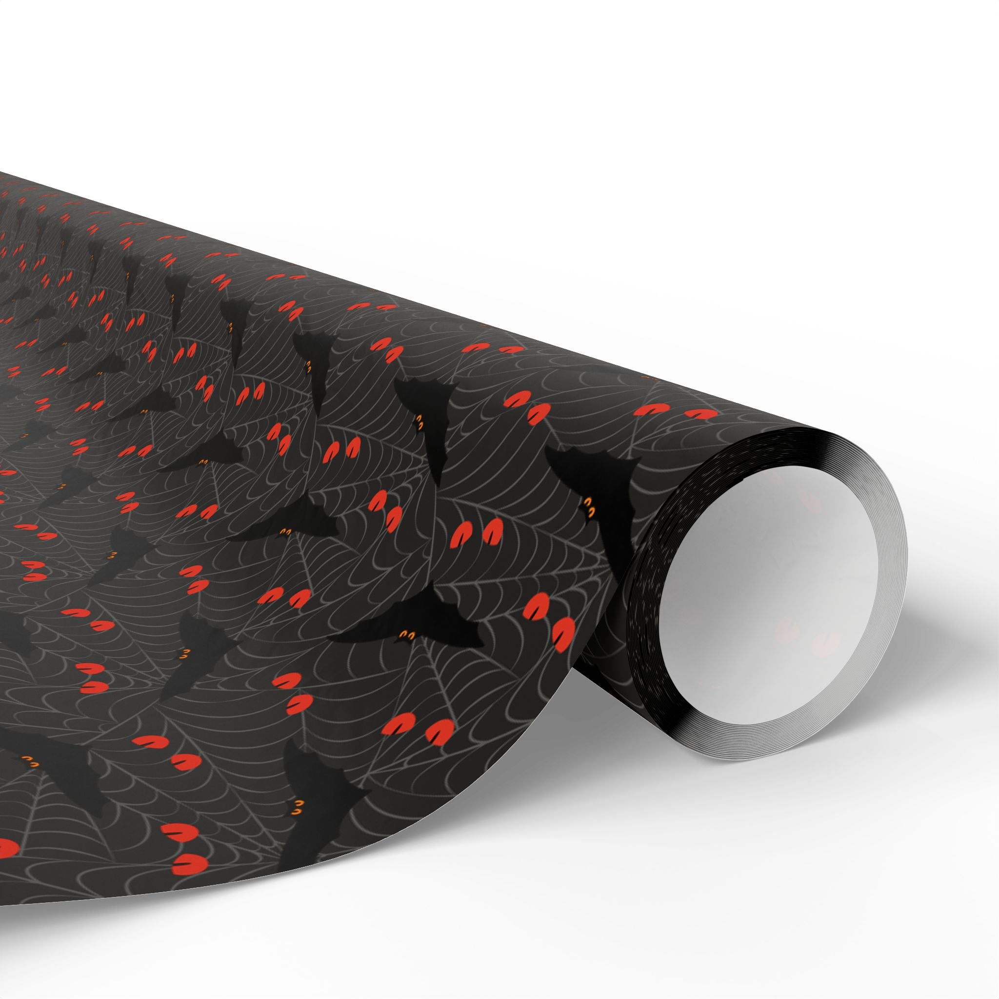 Halloween Batty Webs Wrapping Paper | Holiday Gift Wrapping Paper Roll