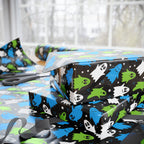 Halloween Colorful Ghosts Wrapping Paper | Holiday Gift Wrapping Paper Roll