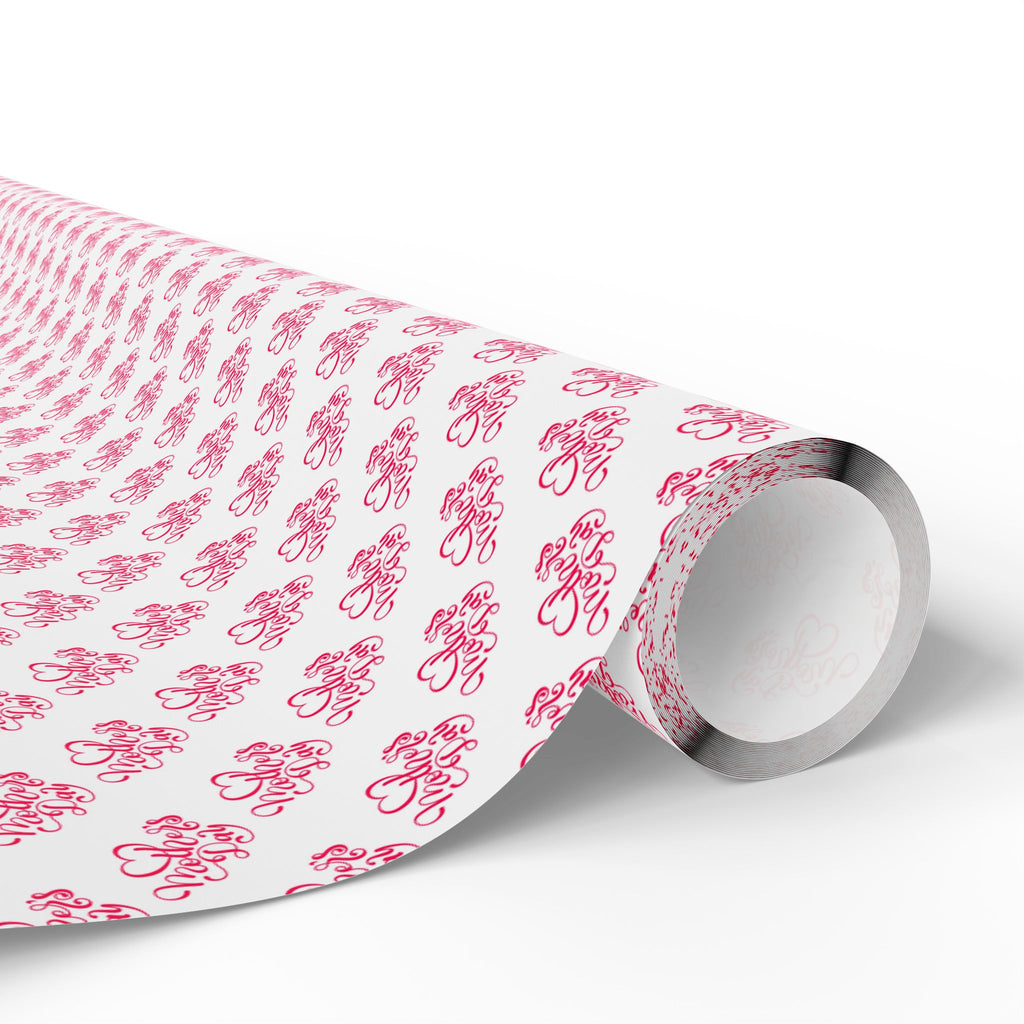 Mother's Day Cursive Script Wrapping Paper - Holiday Gift Wrapping Paper Roll