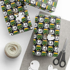 Halloween Laughing Zombies Wrapping Paper | Holiday Gift Wrapping Paper Roll