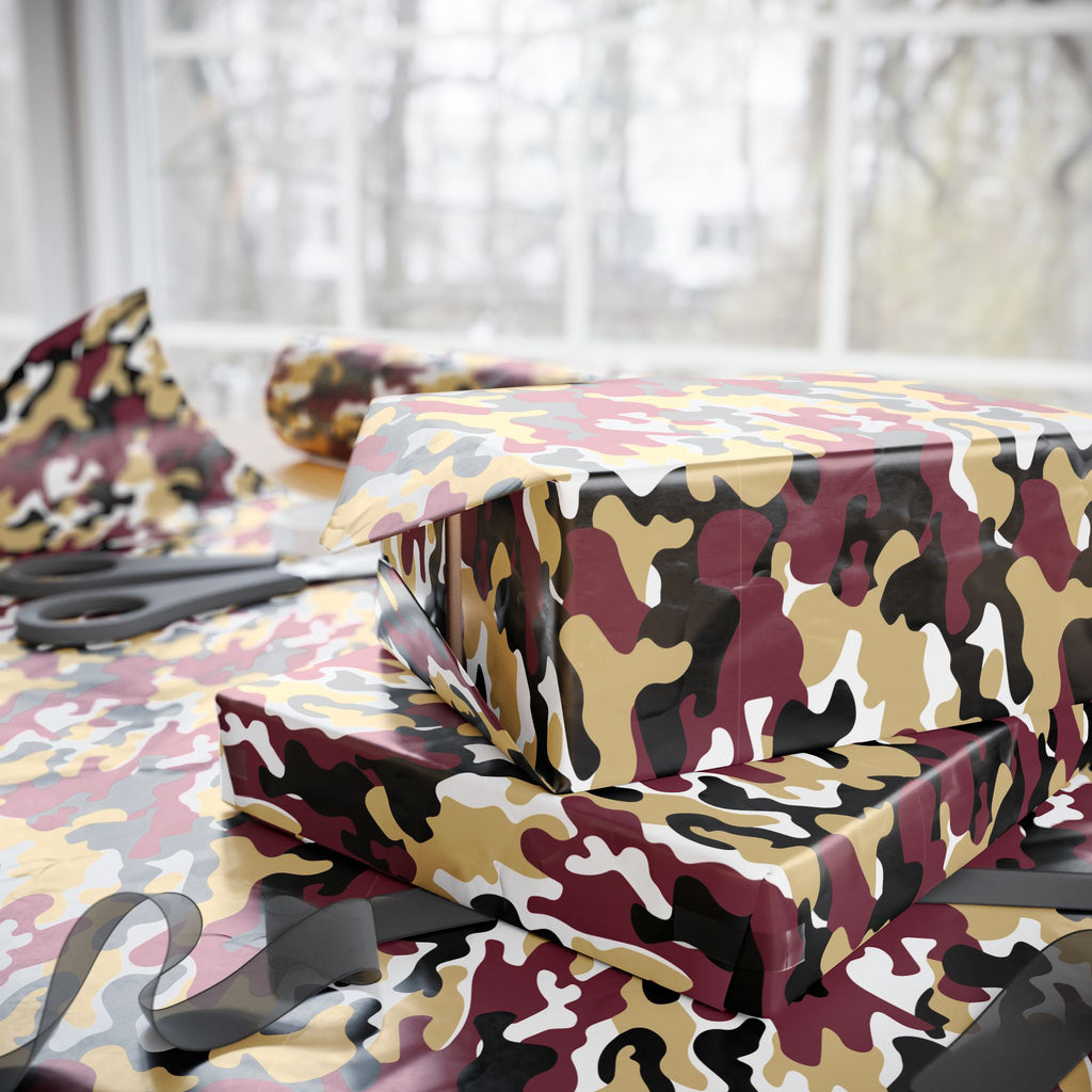 Florida State Seminoles Inspired Camoflauge Wrapping Paper - Holiday Gift Wrapping Paper Roll
