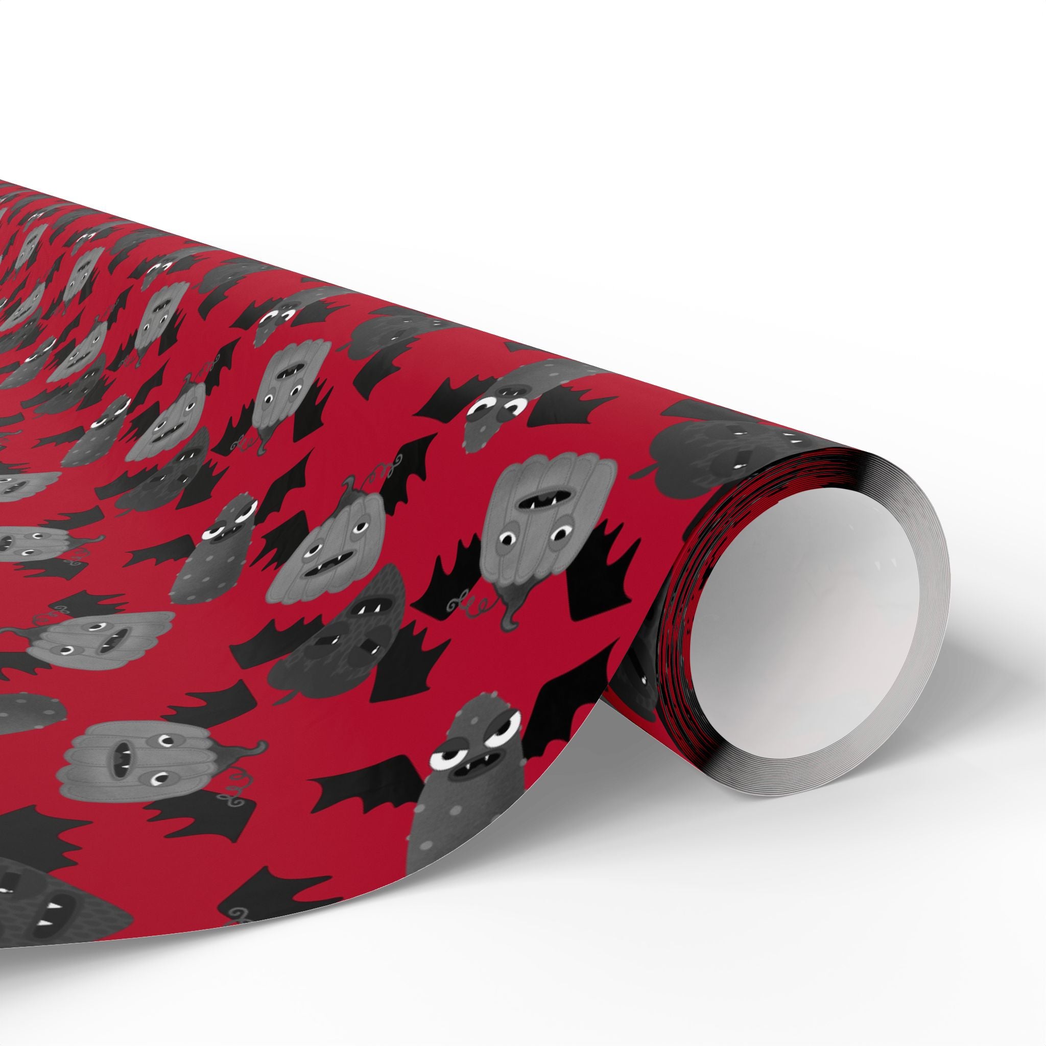 Halloween Vampire Veggies Wrapping Paper | Holiday Gift Wrapping Paper Roll