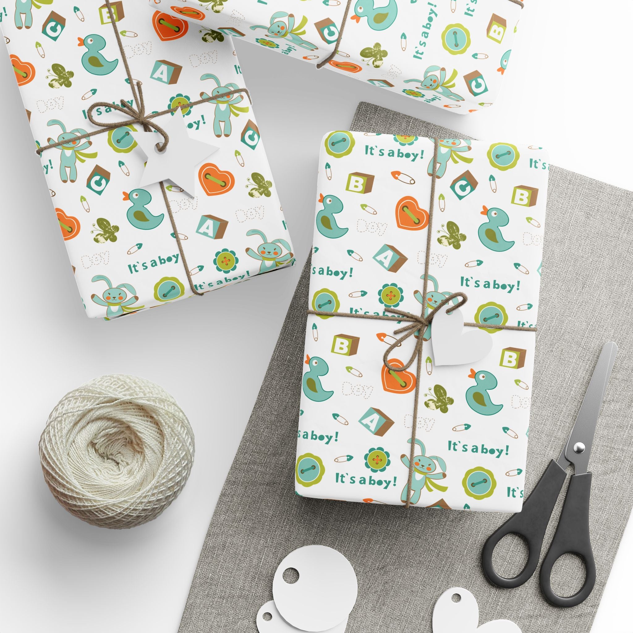 Baby Shower Wrapping Paper Design 006 - Holiday Gift Wrapping Paper Roll