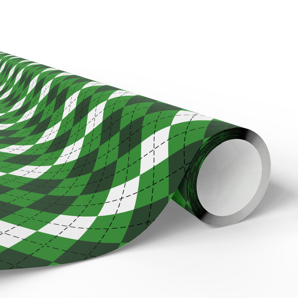 Argyle Design 027 Wrapping Paper - Holiday Gift Wrapping Paper Roll