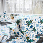 Christmas Ho Ho Ho Trees Wrapping Paper | Holiday Gift Wrapping Paper Roll